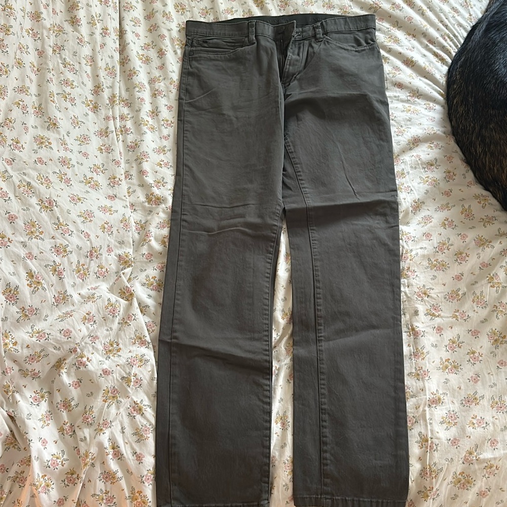 Men’s dark grey pants! My husband is cleaning out his closet!